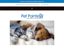 Tablet Screenshot of petpointe.ca